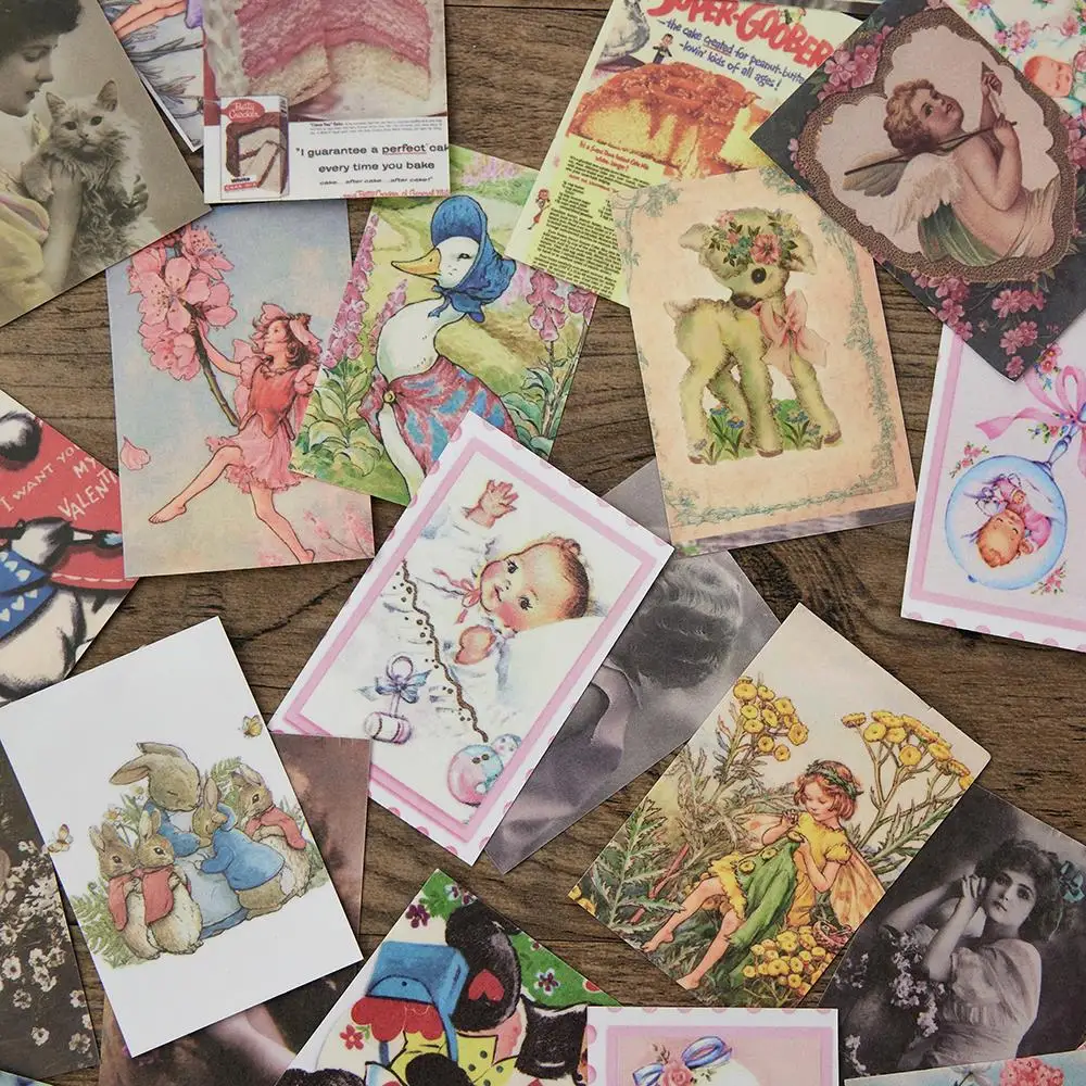 50 Cái/lốc Kawaii Đồ Văn Phòng Phẩm Miếng Dán Cổ Động Vật Nhật Ký Người Lập Kế Hoạch Trang Trí Di Động Miếng Dán Thêu Sò Tạp Chí Thủ Công DIY Dán