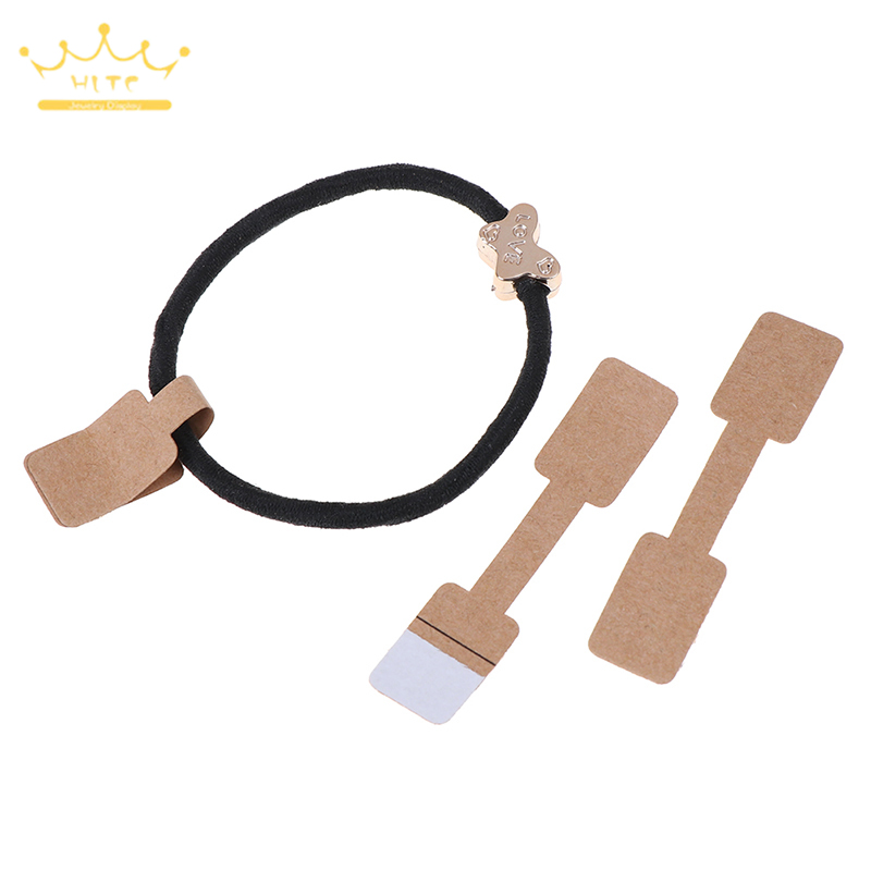 50/100 個方形空白値札ネックレスリングラベル紙ステッカー紙ジュエリーディスプレイカードラベルハングタグ