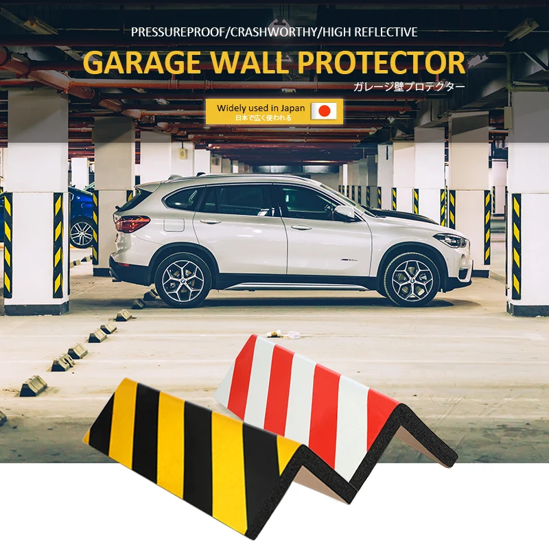 2 Chiếc Cao Tầm Nhìn Phản Quang Dán Nhà Để Xe Tường Bảo Vệ Xốp Dán Tường Góc Bảo Vệ Cửa Xe Ô Tô Bảo Vệ An Toàn Bãi Đỗ Xe