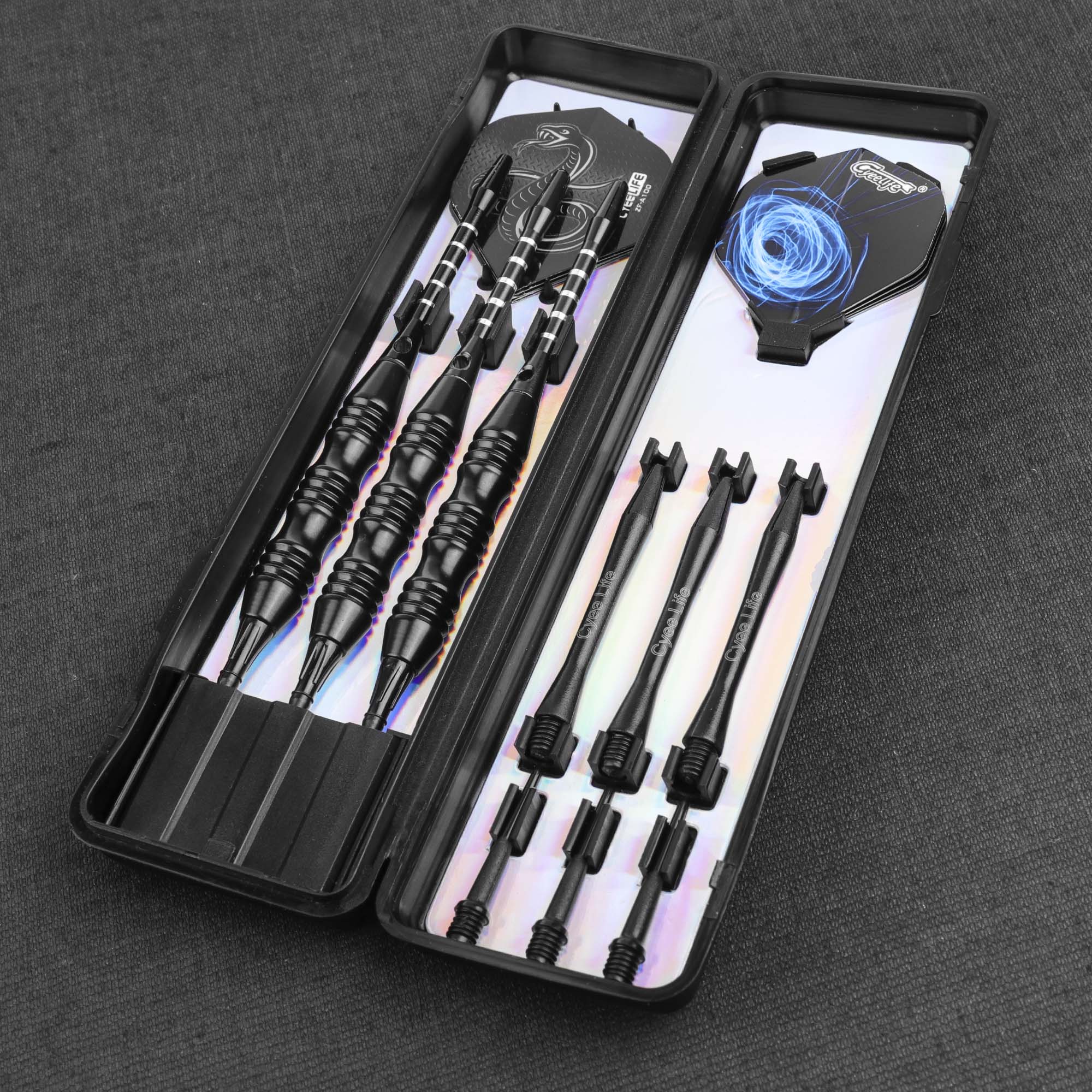 CyeeLife 20G 3 Đầu Phi Tiêu Nhôm Trục Điện Tử Nhựa Bảng Phi Tiêu Chân Kim 2 Mặt Trong Nhà Trò Chơi Ngoài Trời Họ Thanh Giải Trí