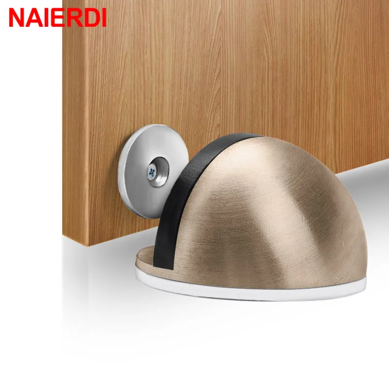 NAIERDI Cửa Từ Dừng Gỗ Cao Su Từ Móng Không Chặn Cửa, Cho Nhà Bếp, NỘI THẤT PHÒNG NGỦ Phần Cứng