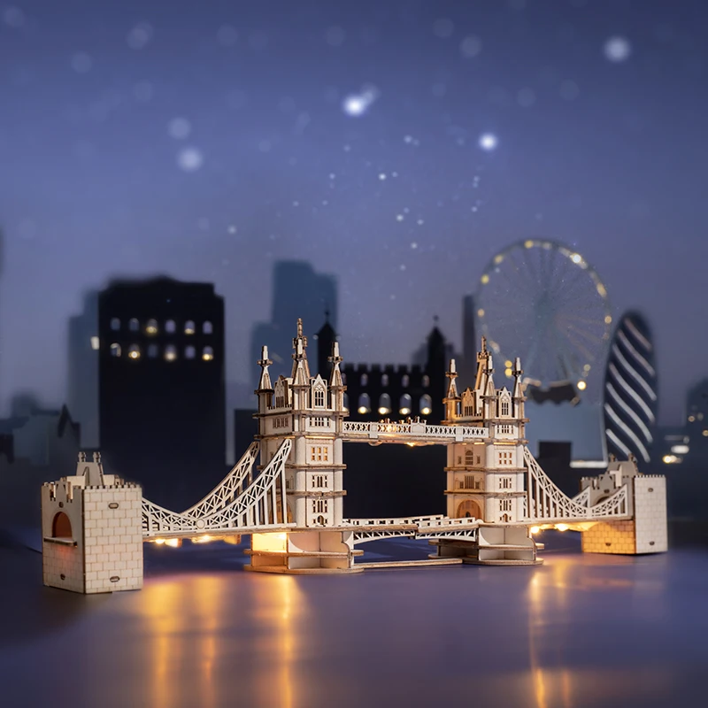Robotime 3D Gỗ Trò Chơi Xếp Hình Tháp Big Ben Chùa Cầu Xây Dựng Mô Hình Đồ Chơi Dành Cho Trẻ Em Trẻ Em Quà Tặng Sinh Nhật