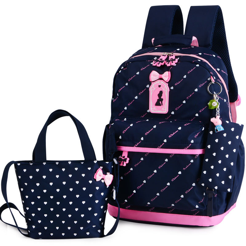 Conjunto de 3 mochilas escolares para hombre y mujer, morral de viaje de un hombro grande para estudiantes, 2023