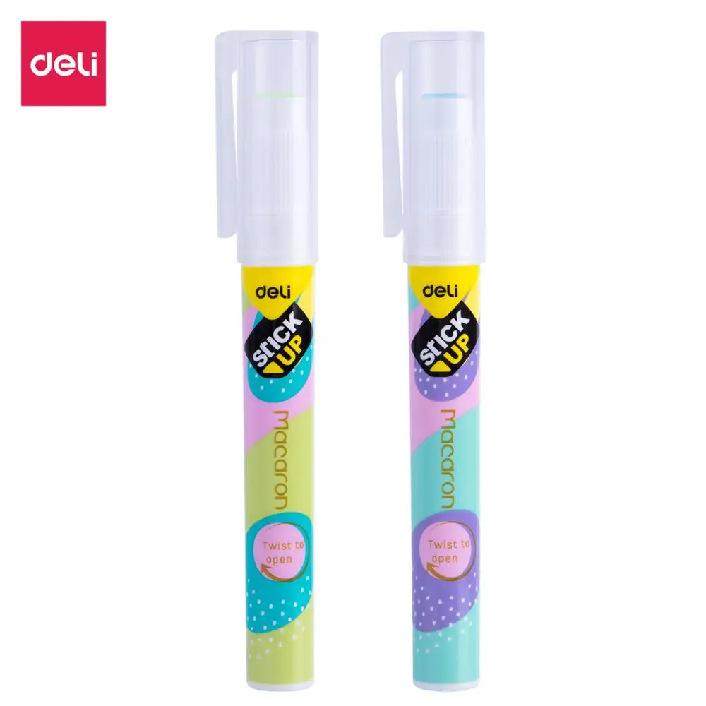 DELI ปากกาสไตล์กาว Stick ความหนืดสูง Glutstick กาวแข็งสติกเกอร์กระดาษเครื่องเขียนอุปกรณ์สํานักงาน