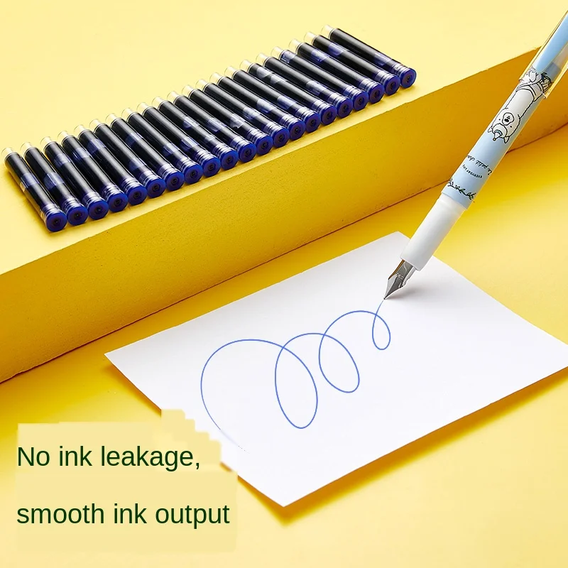 Đen/Xanh Dương 30 Miếng Hongdian Đen Bút Máy Hộp Mực 3.4Mm Đường Kính Cho HongDian Bút Mực