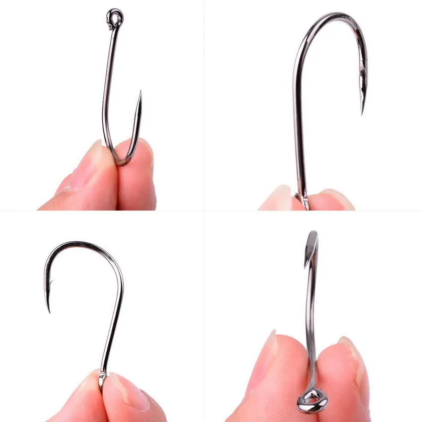 Bộ 50/20 Cái/hộp Vòng Tròn Cá Chép Mắt Lưỡi Câu Size 2-22 # Vòng Mắt Nhật Bản Fishhooks Câu Cá móc Đơn Jig Cá Móc Câu