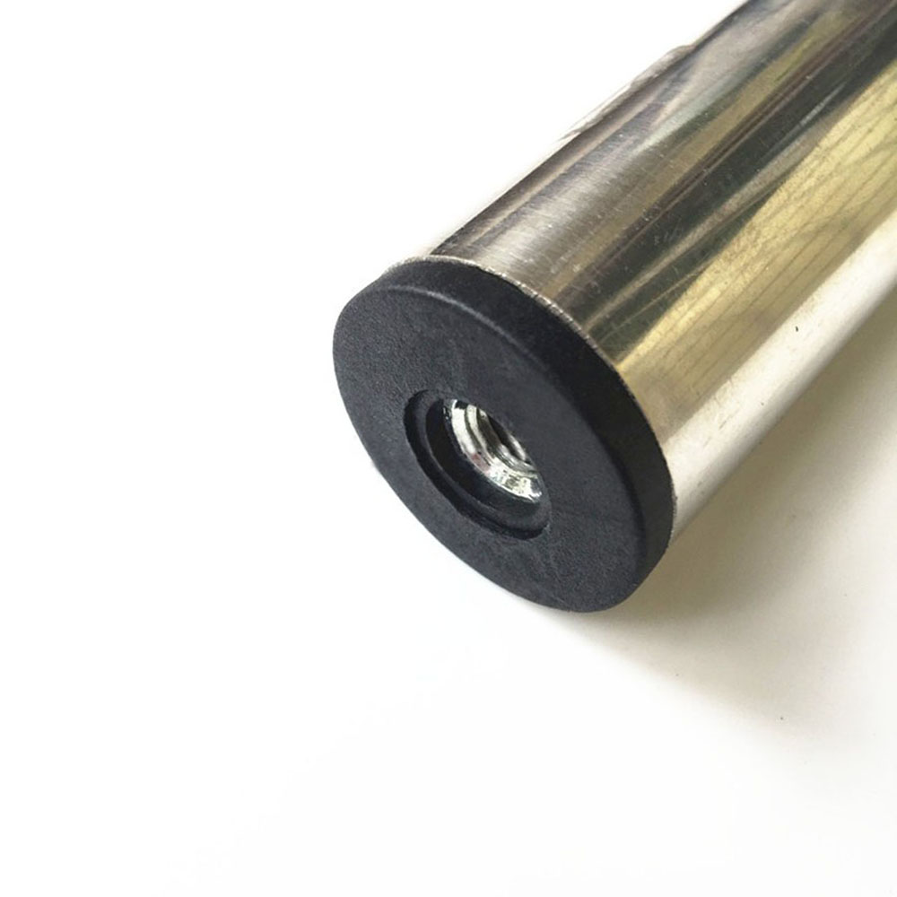 2/4/8pcs Round Black Plastic Blanking End Cap Caps Pipe Tube Inserts With M8 Metal Thread Dia 22/25/30/32/38/50mm
