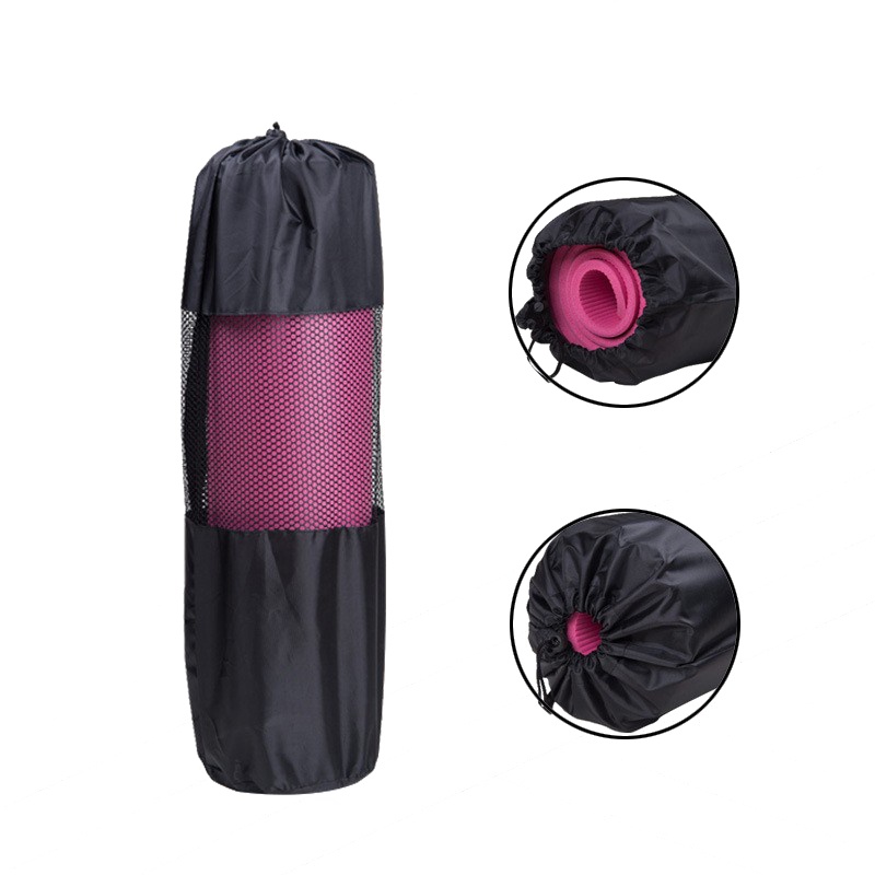 Bolsa portátil para esterilla de Yoga, accesorio de nailon para Pilates, herramienta deportiva de malla, correa ajustable, suministro de manchas