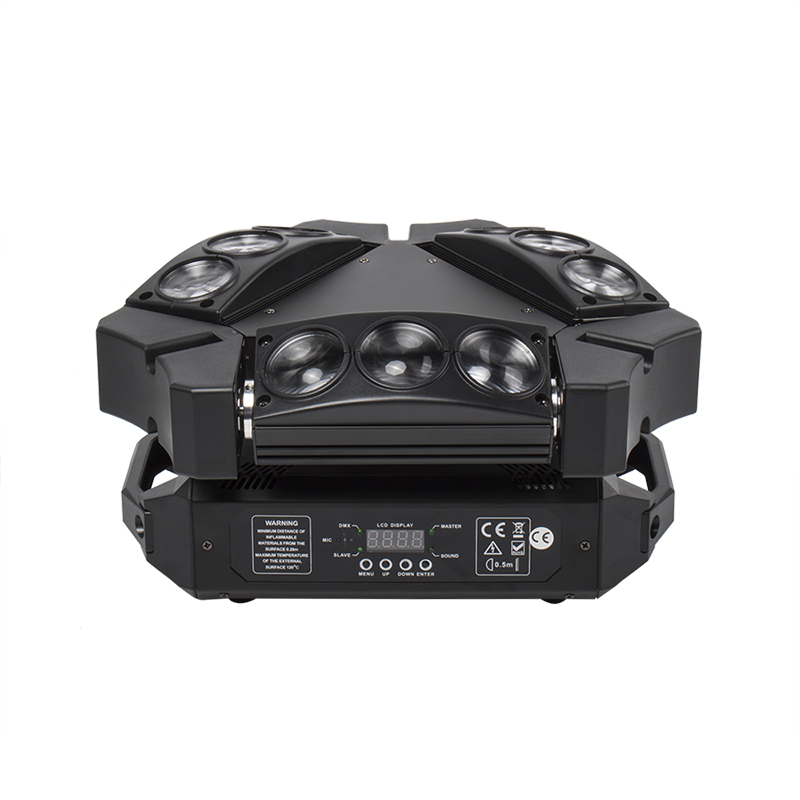 Mini LED 8X6W/9x10W Spider Licht RGBW DMX512 Spider Moving Head Strahl Licht Verwendet in DJ Disco Bar KTV Bühnenbeleuchtung SHEHDS