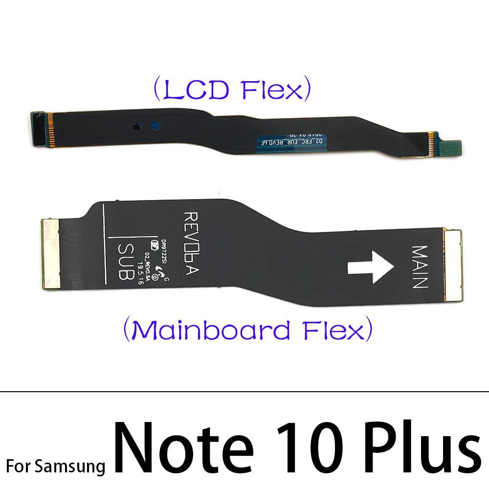 Cable flexible principal para Samsung Note 10 Lite Note 20 S10 Plus S20 Fe Ultra / Note 10 Plus 5G, conexión de placa base a cinta de pantalla LCD