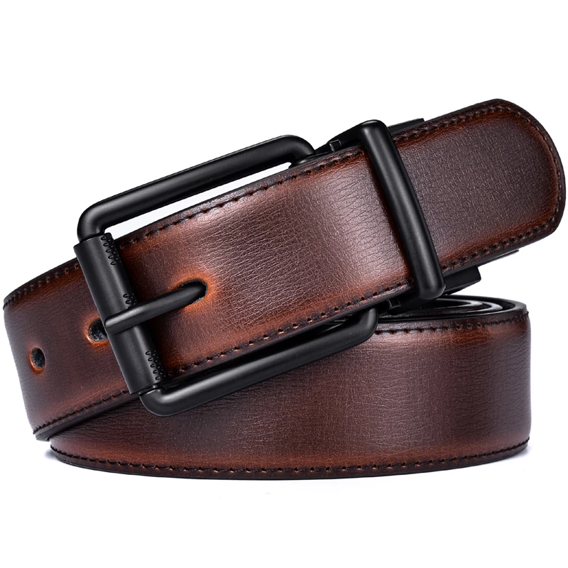 Da Nam Đảo Chiều Dây Khoác Jean Con Lăn Khóa 34MM Một Trong Những Đảo Ngược Cho 2 Màu