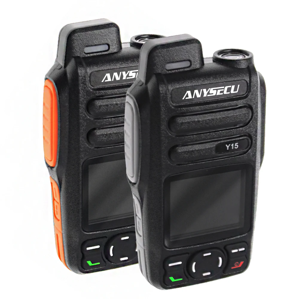 ANYSECU Y15 Android 5.1 Radio di rete 4G LTE/WCDMA/GSM POC Walkie Talkie compatibile con Zello o Real-ptt