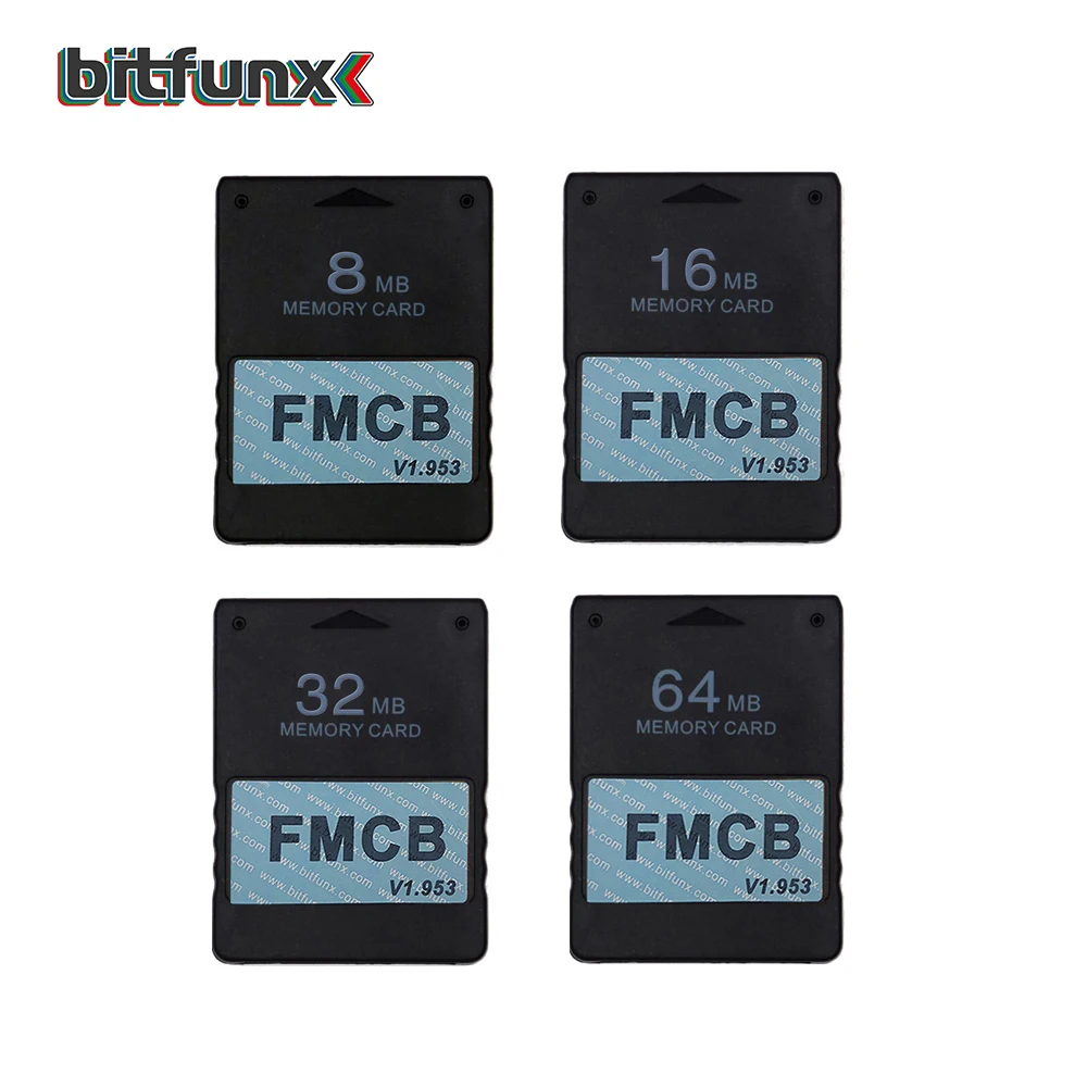Bitfunx 8MB 16MB 32MB 64MB V1.953 Tarjeta de memoria McBoot FMCB OPL gratis para consola PS2 Fat