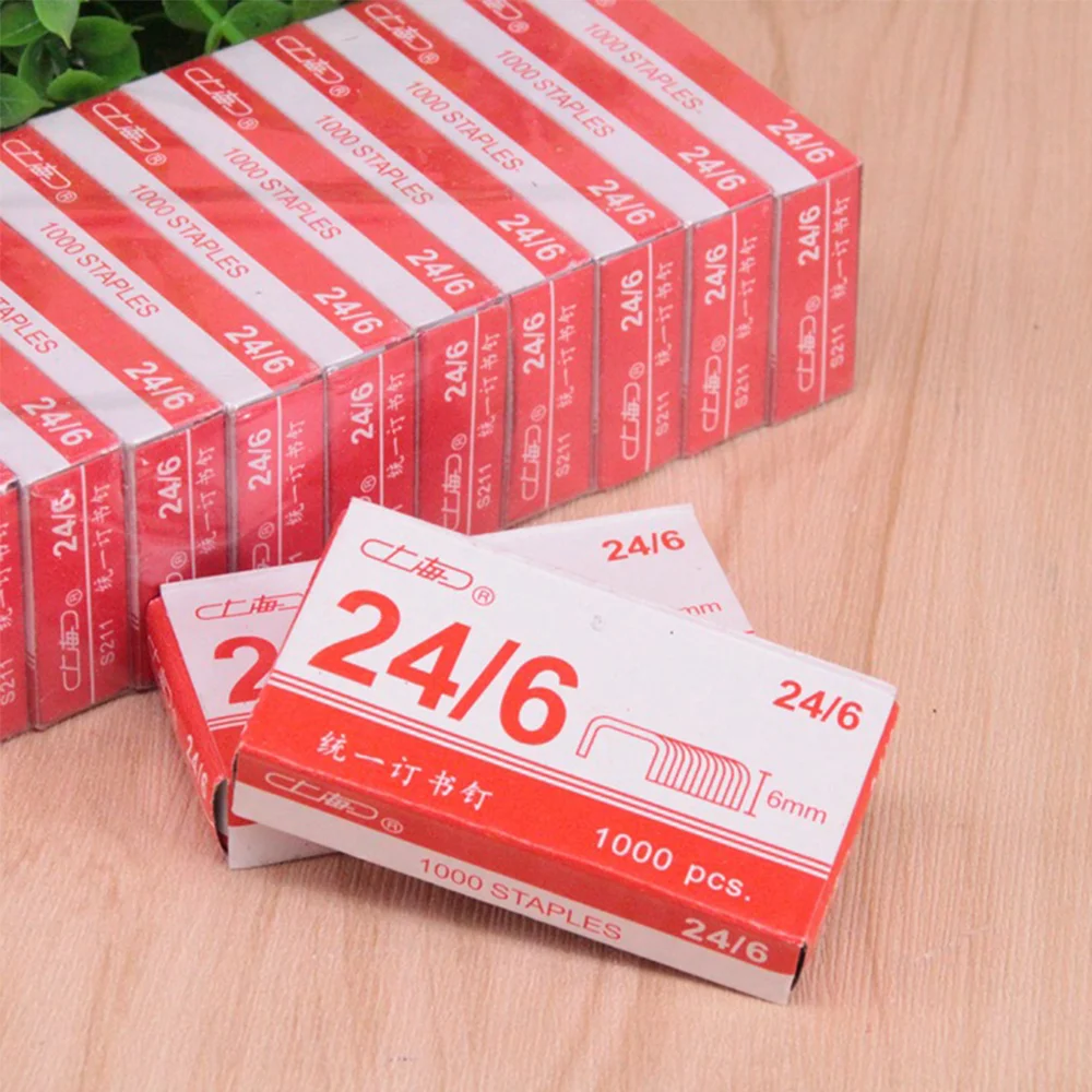 Staples, Standard 1/4 Inch Length , 24/6, Jam Free Chisel Point Design, 1 Boxes Of 1,000 Staples,Fits Standard Staplers