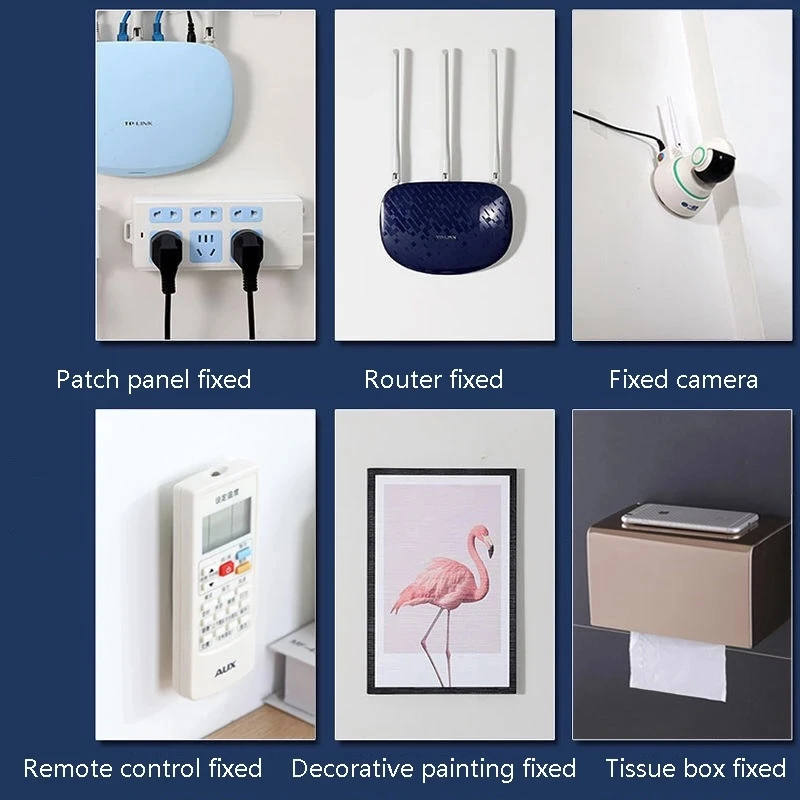 10PCS สายคลิปกาวสองด้าน Hooks แขวนผนัง Strong ดูดถ้วย Wall สําหรับห้องครัว