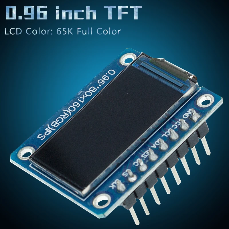 HD 65K Màn Hình TFT 0.96 Inch Ips LCD Màn Hình Ổ IC ST7735S 3.3V 160X80 Giao Diện SPI cho Arduio Full Màn Mô Đun