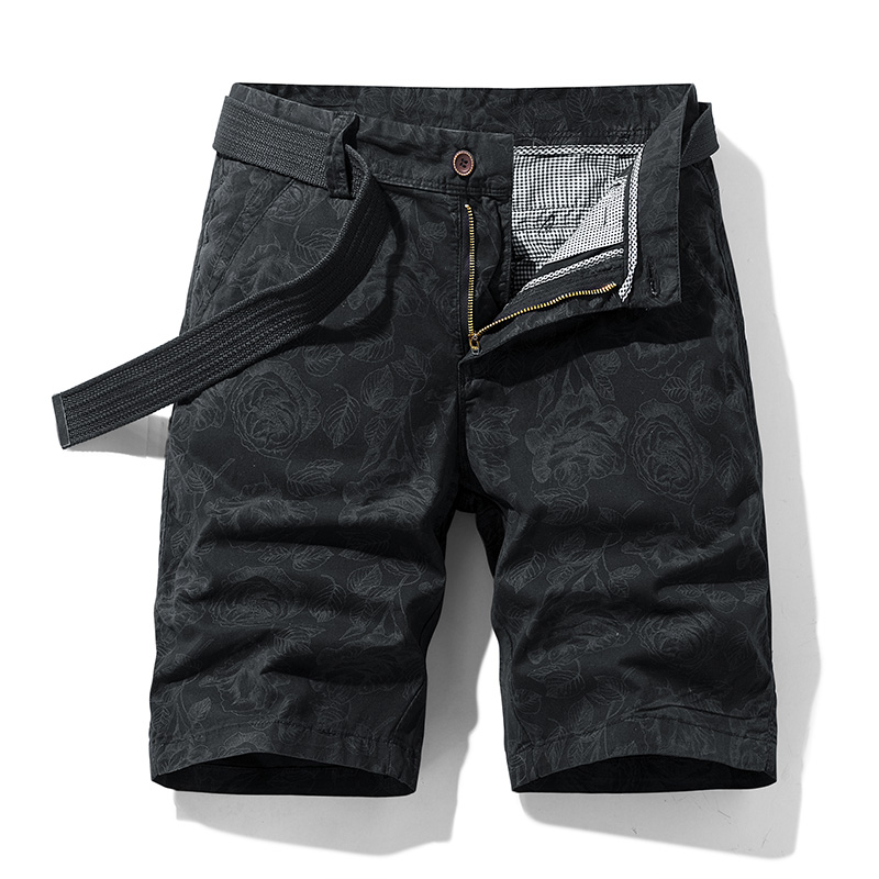 Pantalones cortos con estampado de algodón para hombre, ropa informal de verano, Bermudas, pantalones vaqueros de moda para playa, novedad de Primavera de 2024
