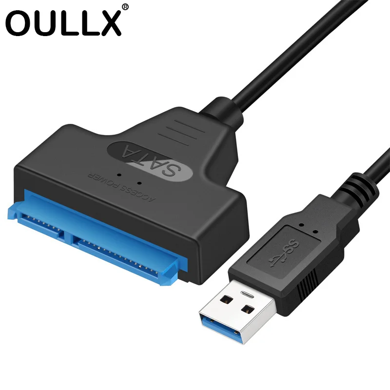 Cable USB 3,0 a SATA de 22 pines para disco duro HDD SSD externo de 2,5 pulgadas adaptador Sata III de 22 pines tipo C a transferencia de datos SATA