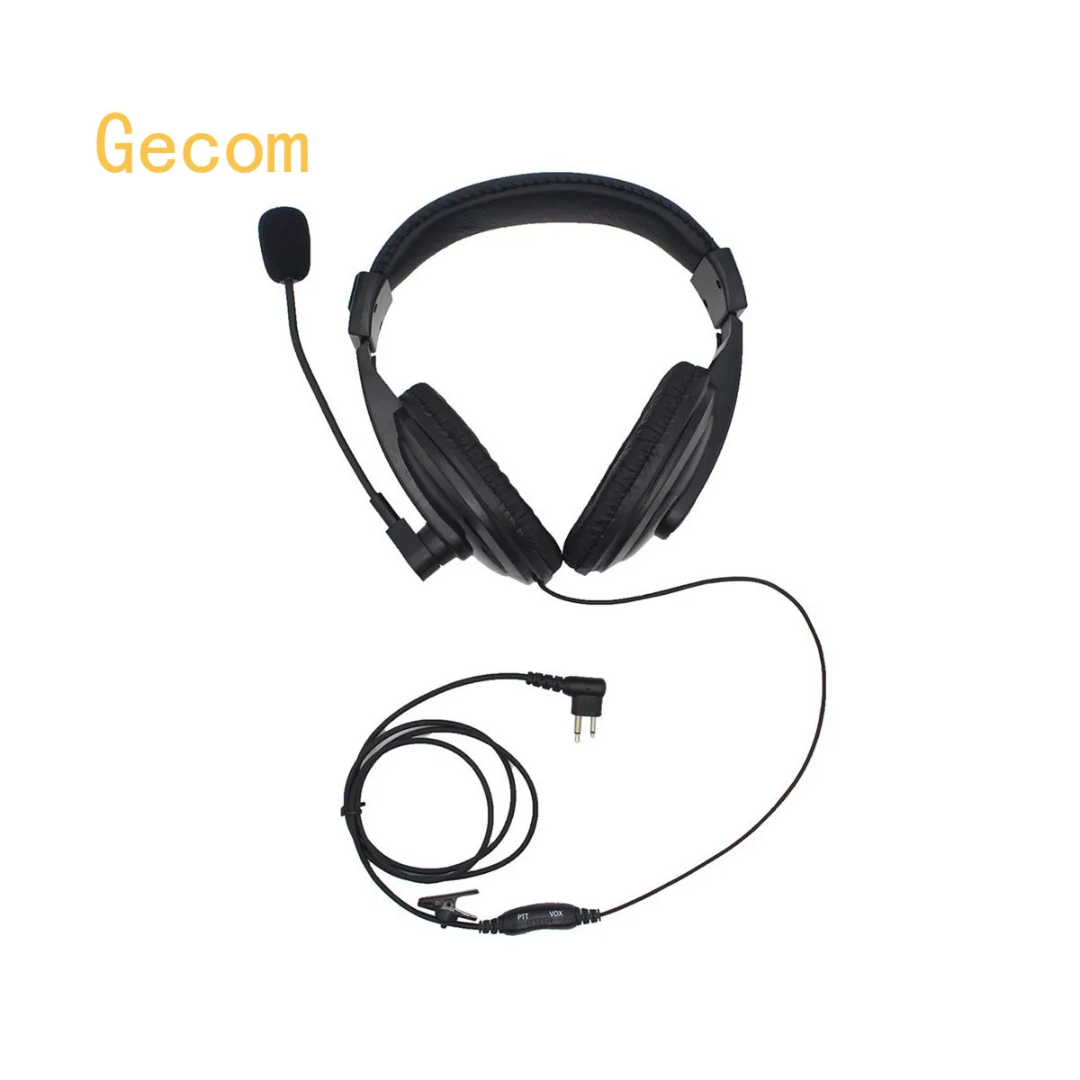 PTT VOX Earpiece Walkie Talkie Headset Radio Headphone Noise Reduction K/M Plug untuk Motorola Radio Dua Arah Walkie Talkie dengan Mikrofon