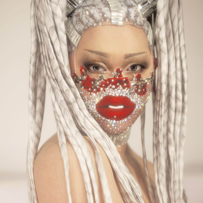 Zimo-Rhinestone Máscara De Boca De Cristal, Engraçado Prop, Acessórios De Palco, Cantor Personalizado, Designer De Máscara, Festa De Natal