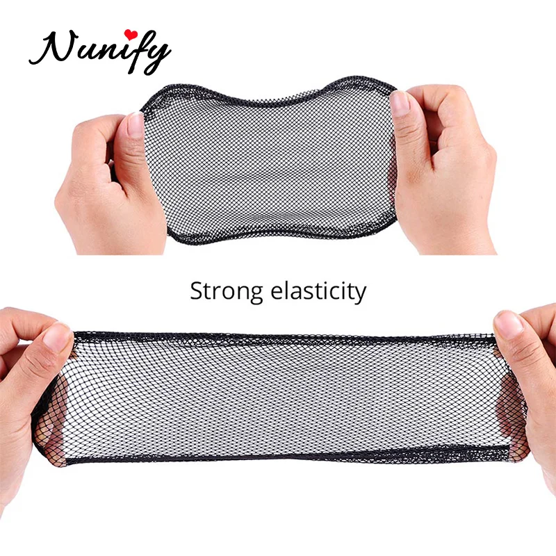 Nunify 1-5 Cái/lốc Tóc Cao Cấp Lưới Làm Tóc Đuôi Ngựa Người Phụ Nữ Xinh Đẹp Tóc Dụng Cụ Đuôi Ngựa Phi Búi Tóc Giả mũ Lưỡi Trai Hairnets
