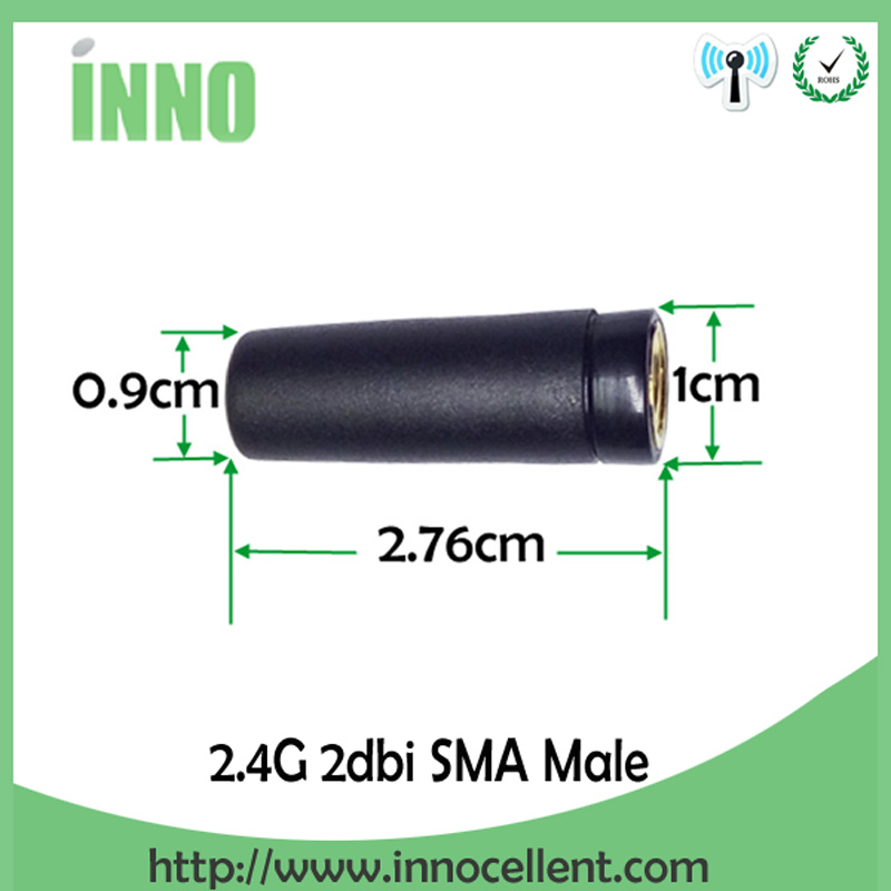 2,4 GHz Antenne Mini-Antenne PBX SMA-Stecker 3dbi für Zigbee 2,4 GHz für WLAN-Antenne RP-SMA Pigtail-Verlängerungskabel