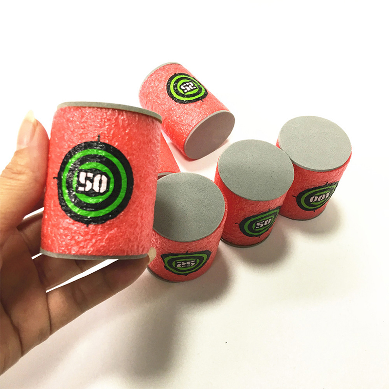 7.2 ซม.100 pcs สําหรับ Nerf กระสุนลูกดอกรอบหัวเติมฟองน้ําลูกดอกเด็กของเล่นเด็กกระสุนปืนสําหรับ NERF N-Strike Blasters