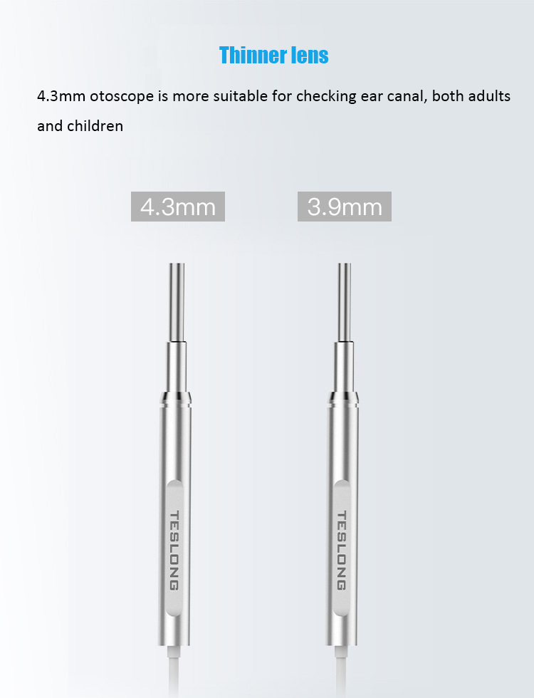 Otoskop WiFi 3.9Mm/5.0Mm Endoskopi Pembersih Telinga HD 1080P Kamera Telinga Nirkabel Giroskop 5 Sumbu Alat Penghilang Kotoran Telinga untuk Anak-anak