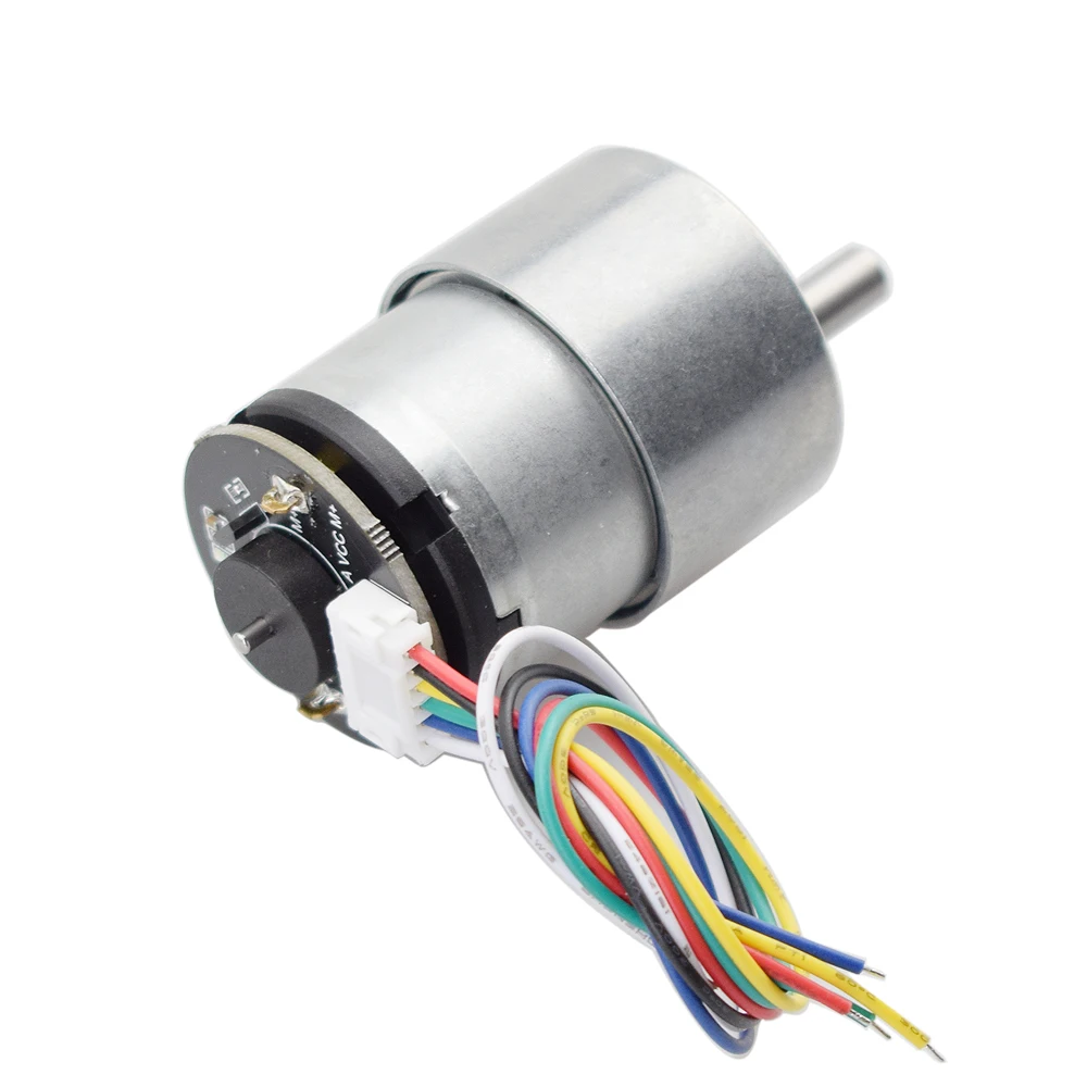 Motor alto da c.c. do torque de 12v 330rpm com codificador hall para o feedback da velocidade auto-balanceamento do chassi do carro do robô peças da roda de mecanum