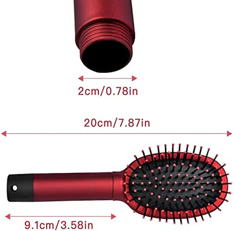 Lược Chải Tóc Bí Mật Stash Ẩn An Toàn Nghi Binh Bàn Chải Tóc Chìa Khóa An Toàn Hộp Trốn Trang Sức Kim Cương Lưu Trữ Cho Phòng Ngủ Nhà Tắm Mang Theo