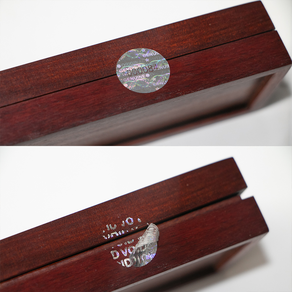 Bạc Hình Tròn Toàn Phương Miếng Dán Bảo Hành Voan Hải Cẩu Dán Nhãn Với Số Serial Bảo Mật Cao Laser Miếng Dán 1.5Cm