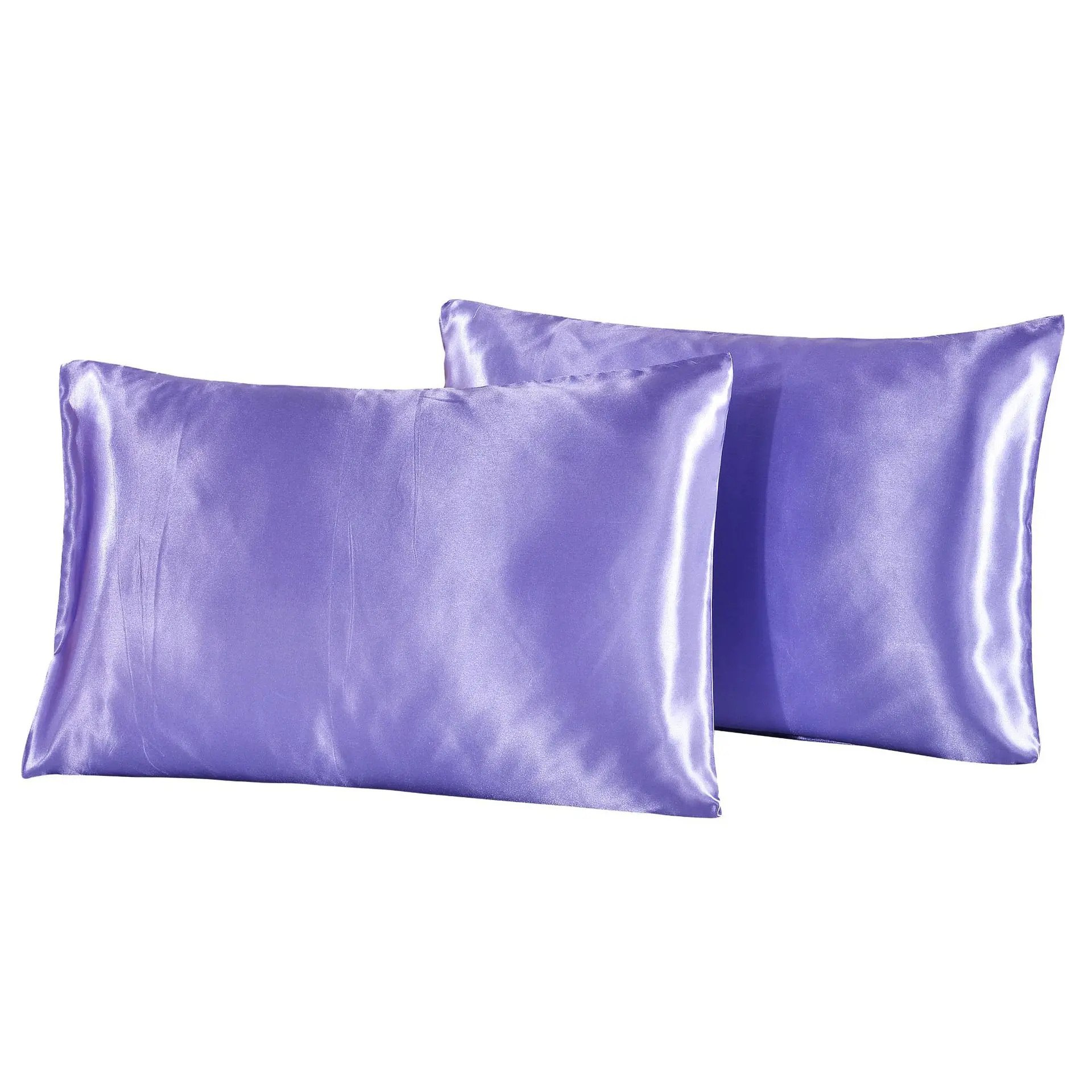Funda de almohada de seda satinada Queen, funda de almohada, ropa de cama para el hogar, almohada suave, almohada rectangular, 1 ud.