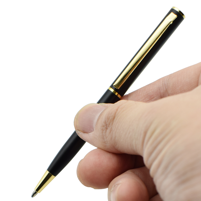 Mini rotierender Kugelschreiber im Taschenformat, Metallmaterial, 0,7 mm, schwarze blaue Tinte, Nachfüllung, Kugelschreiber, Büro, Schulbedarf, Schreibwaren