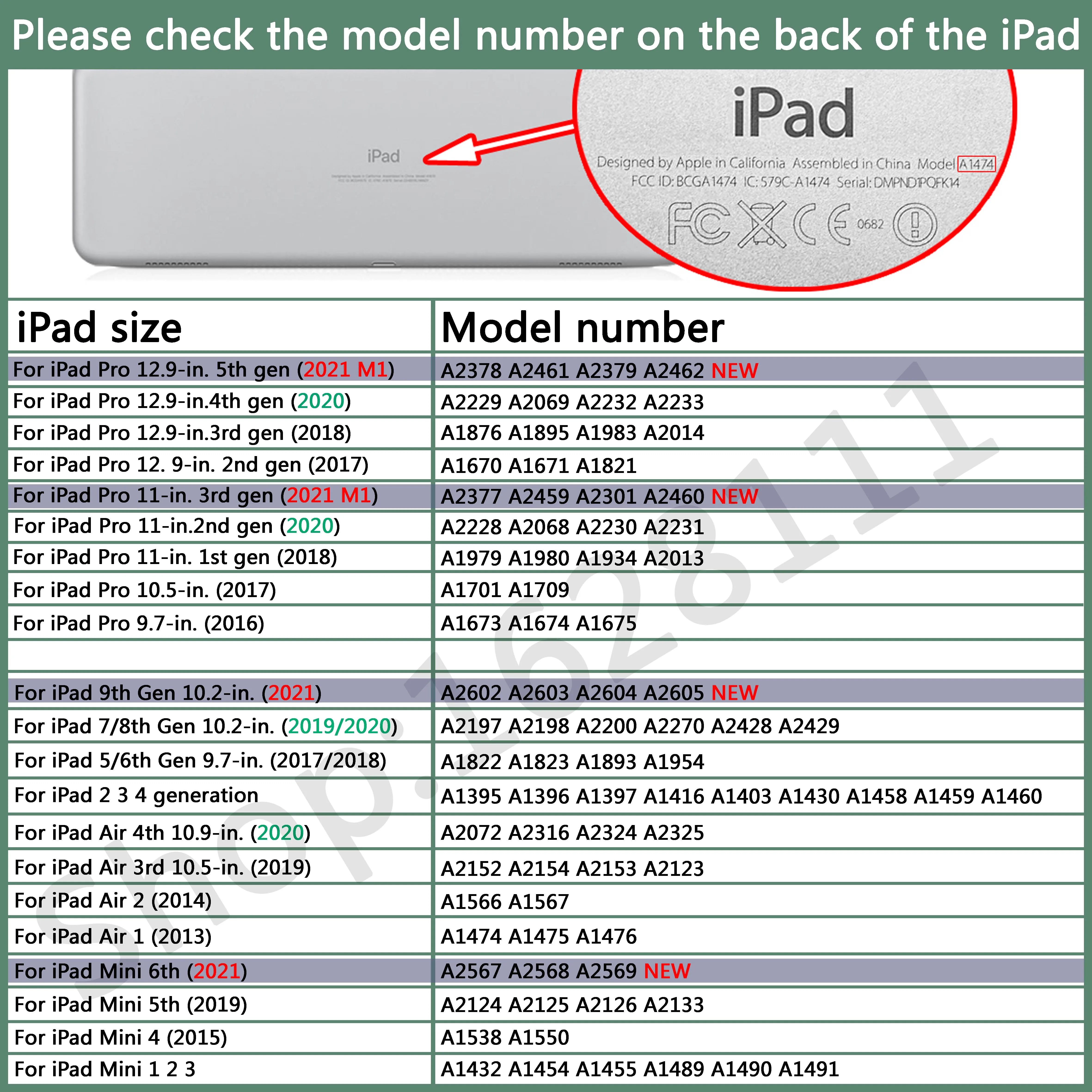 Untuk iPad 10.2 Generasi Ke-7 Ke-9 Pro 11 M1 Chip 2021 A2377 Air 4 10.9 Casing 2020 Mini 6 5 Air 3 10.5 Air 2 2018 9.7 Inci Tertutup