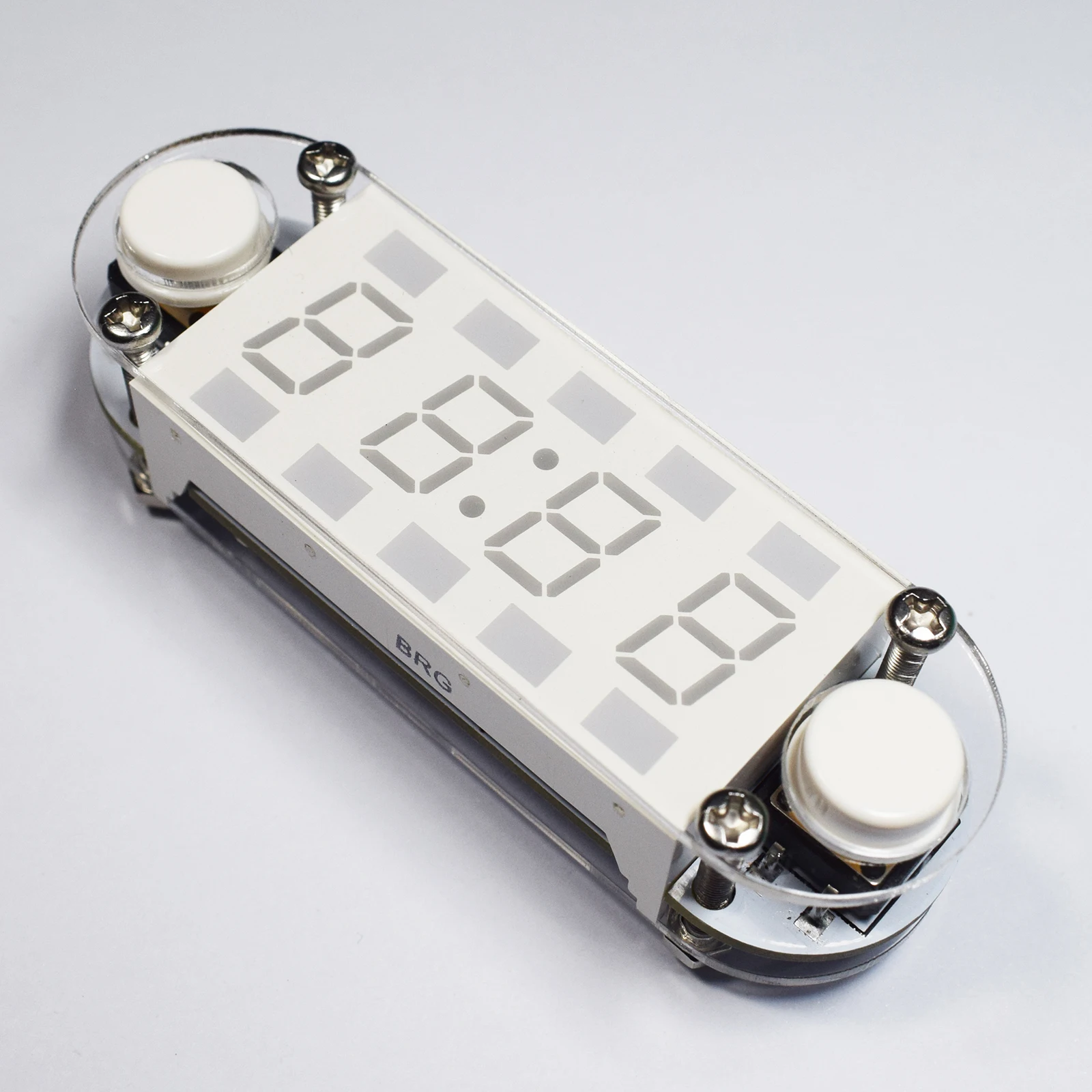 Mini Kit de reloj electrónico LED de 4 dígitos, tubo Digital de dos colores, multifuncional, DIY