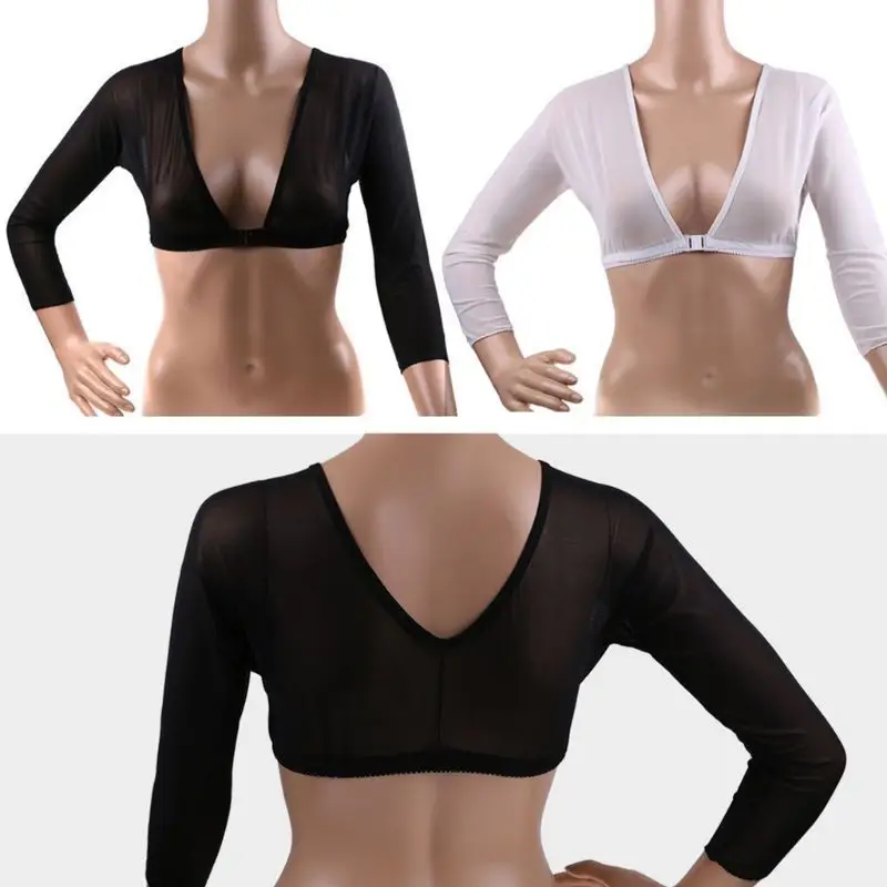 2 Chiếc Nữ Mỏng Hơn Thon Gọn Nhẹ Armwear Bọc Áo Crop Top Căn Cứ Áo Sơ Mi Áo