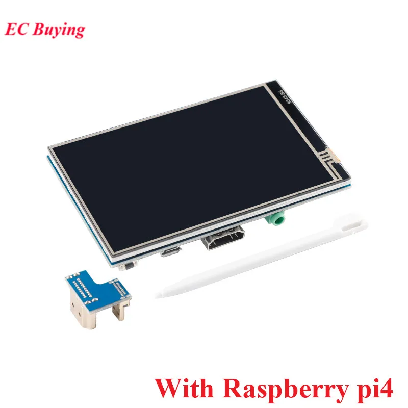 Pantalla táctil LCD HD HDMI USB de 4 pulgadas, módulo de pantalla de 4 ", controlador IPS TFT 800*480 NT35510 para Raspberry Pi 3rd 4th 2 3 B/B +/3B +/4B