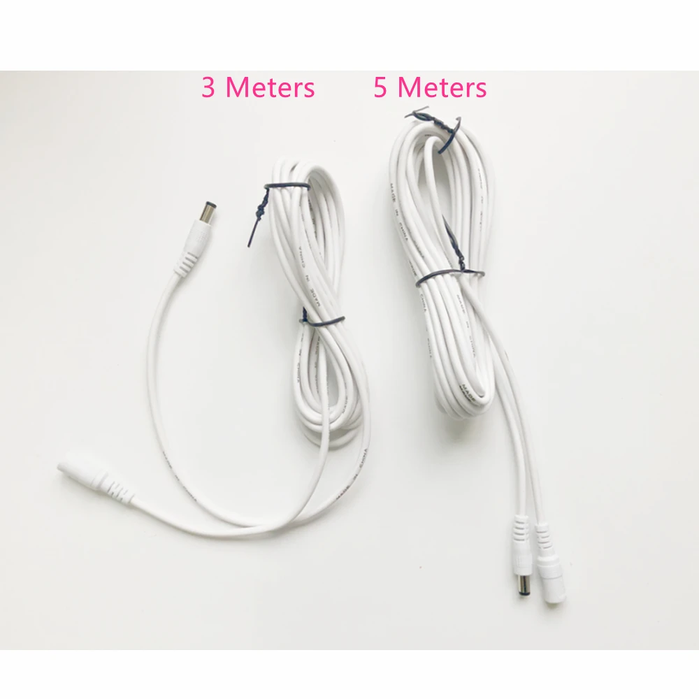 DC 12V Power Adapter Extension Cable 5.5*2.1มม.ชายหญิงสายไฟขยายสายไฟสำหรับกล้องวงจรปิดกล้อง Router