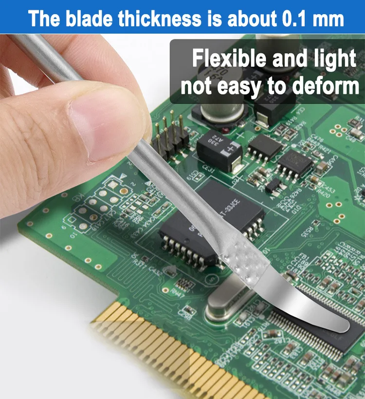 Vi Mạch Sửa Chữa Lưỡi Dao Mỏng CPU NAND Tẩy BGA Bảo Dưỡng Dao Loại Bỏ Keo Tháo Lắp Điện Thoại Máy Tính Bảng Dao Bộ Dụng Cụ