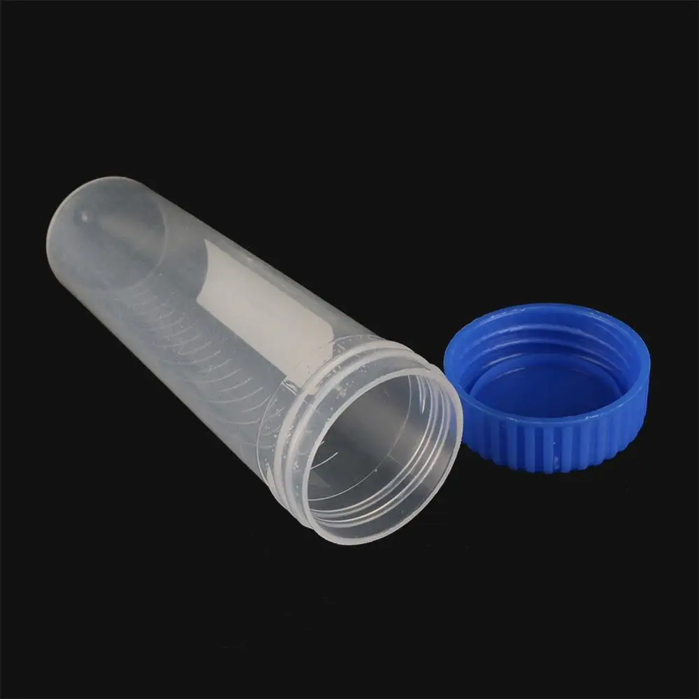 10 Chiếc 50Ml Nắp Vặn Nón Đáy Ly Tâm Ống Với Quy Mô Mẫu Lọ Đựng Phòng Thí Nghiệm Tiếp Liệu