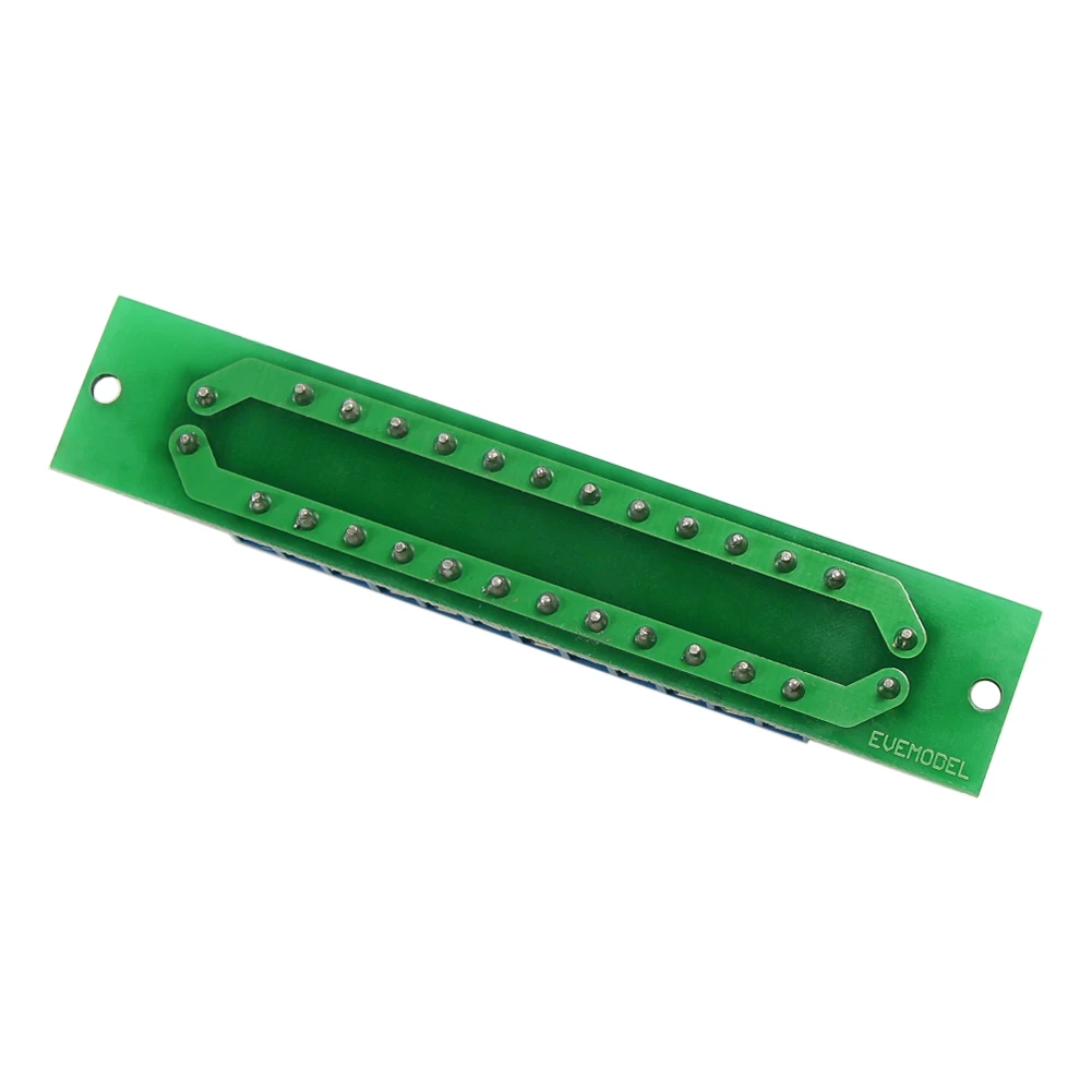 Evemodel 2 unidades Placa de distribución de energía de doble capa 2 entradas 2 x 13 salidas para voltaje CC CA PCB007