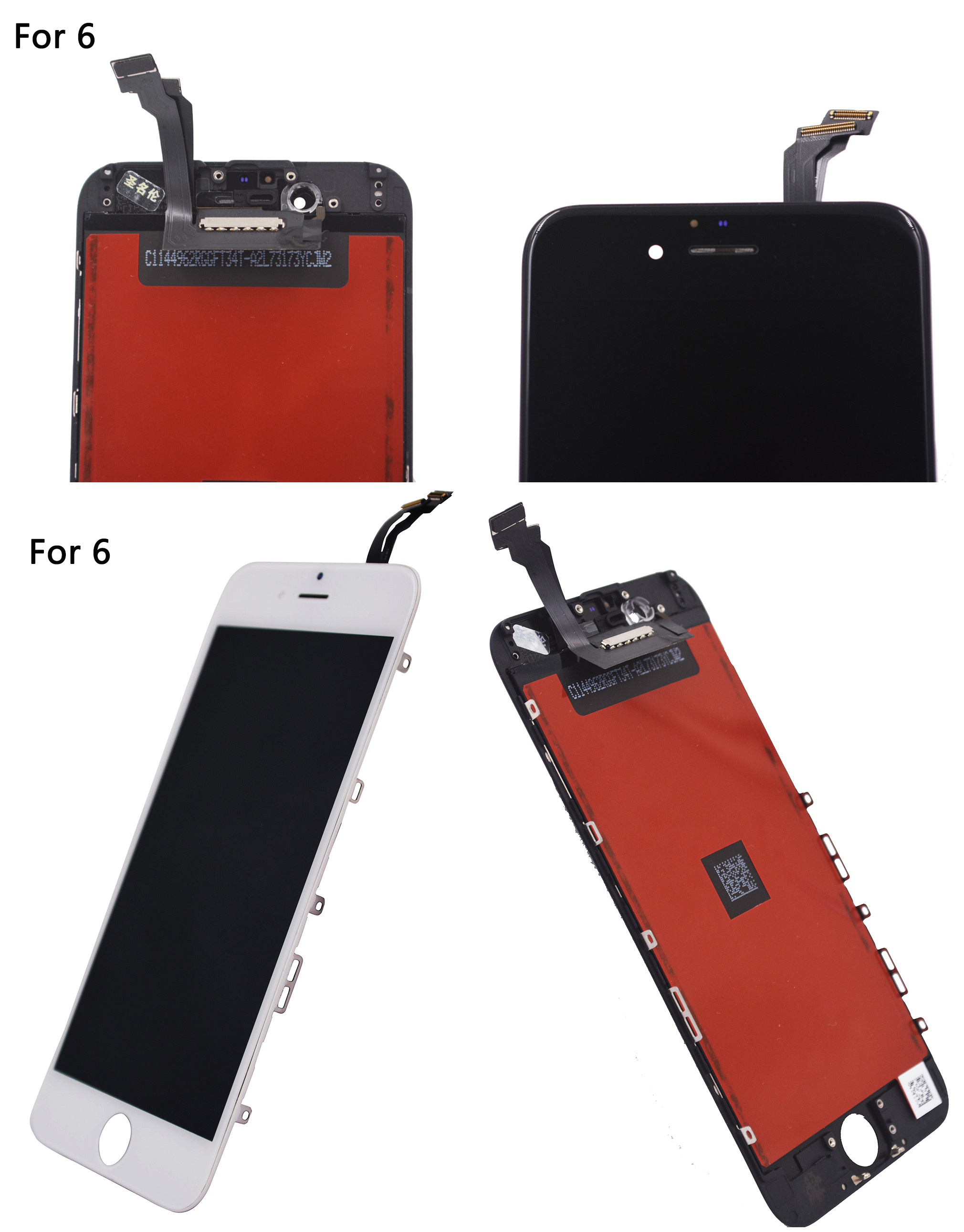 180 Tage Garantie LCD für iPhone 6 6S 7 8 Plus Bildschirmersatz LCD Display Perfekte 3D Touch Digitizer Montage Großhandel Kit
