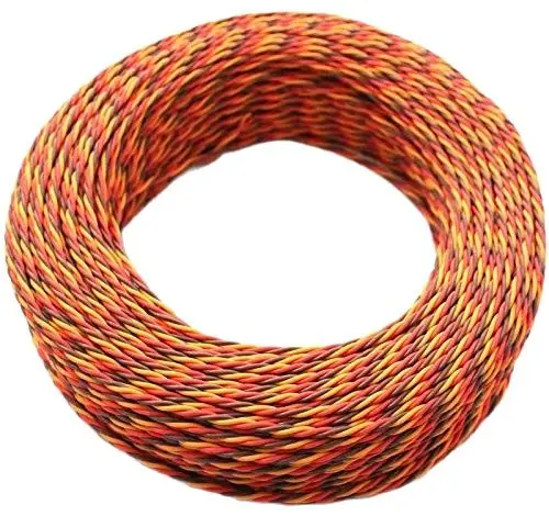 5M 16 Chân 22AWG 26awg 30/60 Core 3 Cách Xoắn Servo Nối Dài JR Futaba Xoắn Dây Dẫn Dành Cho RC Máy Bay Phụ Kiện