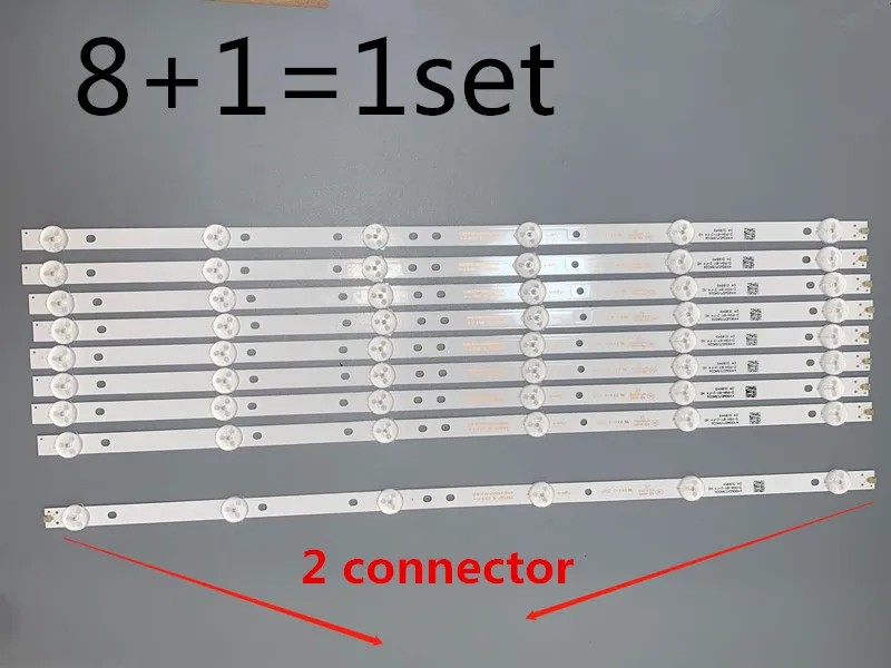 1set=9pcs LED strip for Philips 49inch TV 49PUF6050/T3 backlight K490WD7 A1 4708-K490WD-A2213K01 K490WD715A026 D-PGH-BY-2-F4 HD