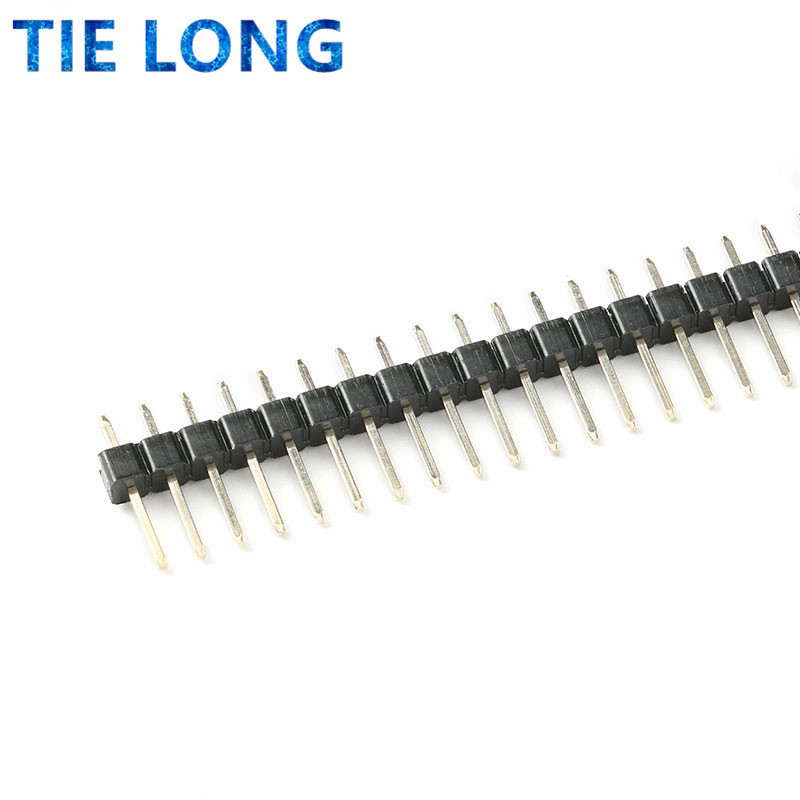 10 stücke 40 Pin 1x40 Einreihig Männlich 2,54 Zerbrechliche Pin Header Stecker Streifen für Arduino Schwarz