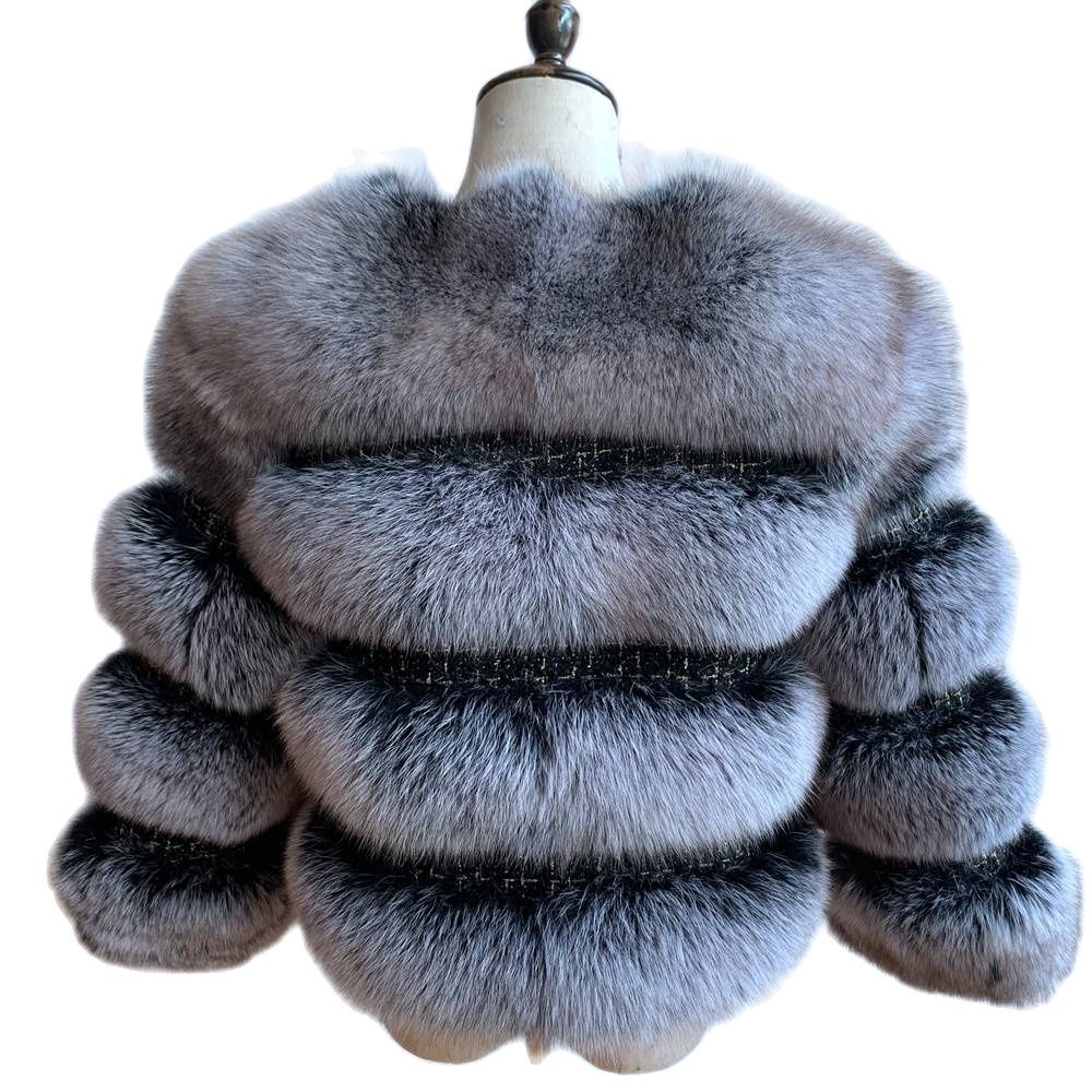 キツネの毛皮のコート,女性のための本物の毛皮のコート,冬のファッション2023,新しいコレクション