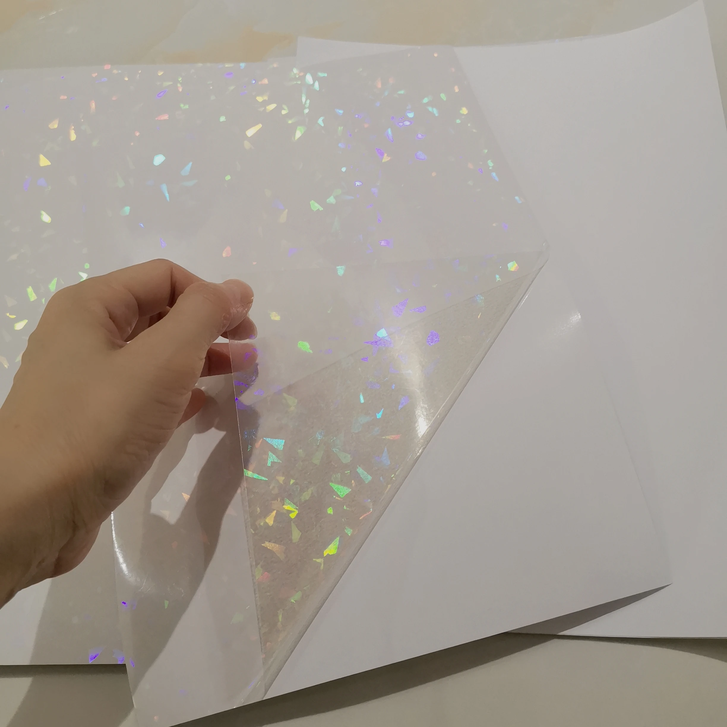 Plastifieuse TransstewPaper, Verres Cassés, Estampage à Chaud sur Papier Plastique, 50 Feuilles, A4, DIY, Carte de Document GT