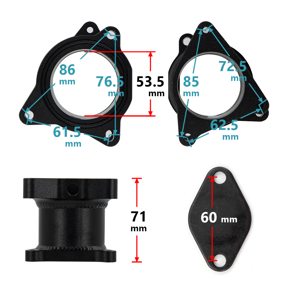 アダプタークーラー & サーモスタット栓取り外しキットキット VW ゴルフ Mk5 2.0tdi とシュコダ 2.0Tdi