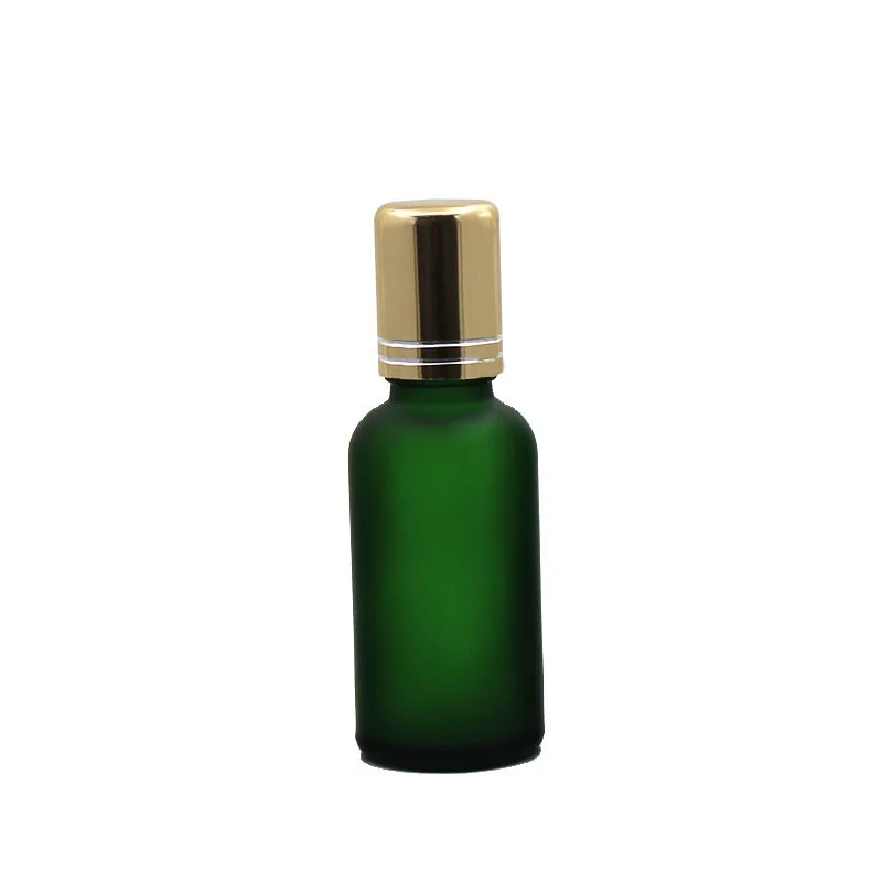 Botol Rol Parfum Roll On 5 ~ 100ML Kosong Botol Isi Ulang Aromaterapi Kaca Hijau Beku untuk Minyak Esensial 15 Buah