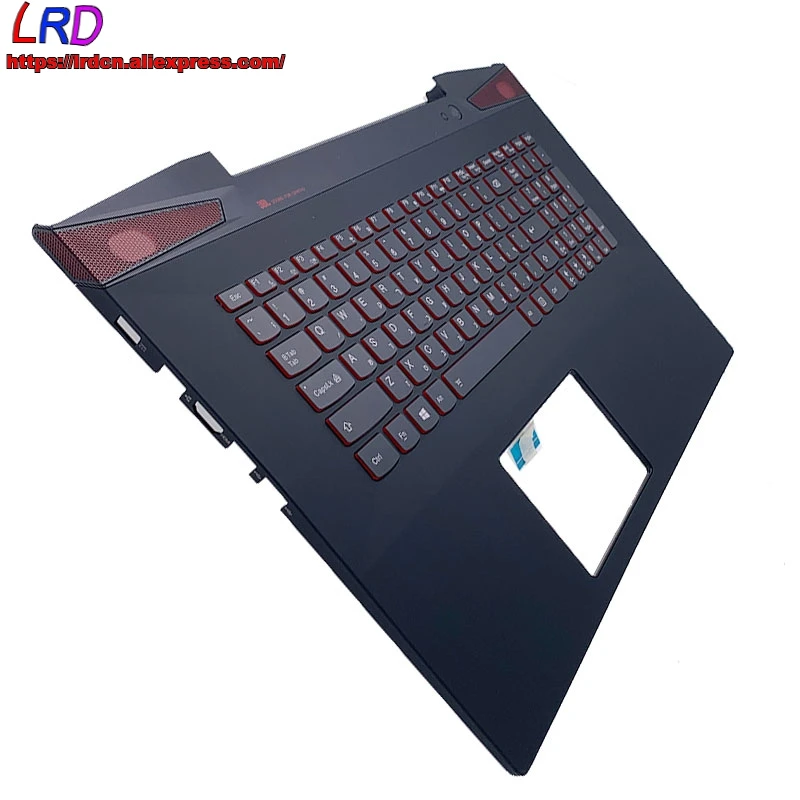 Casing Atas Penutup C Casing Asli Baru Palmrest dengan Keyboard Backlit Ibrani Israel untuk Laptop Sentuh Lenovo Y70-70 5CB0G59792